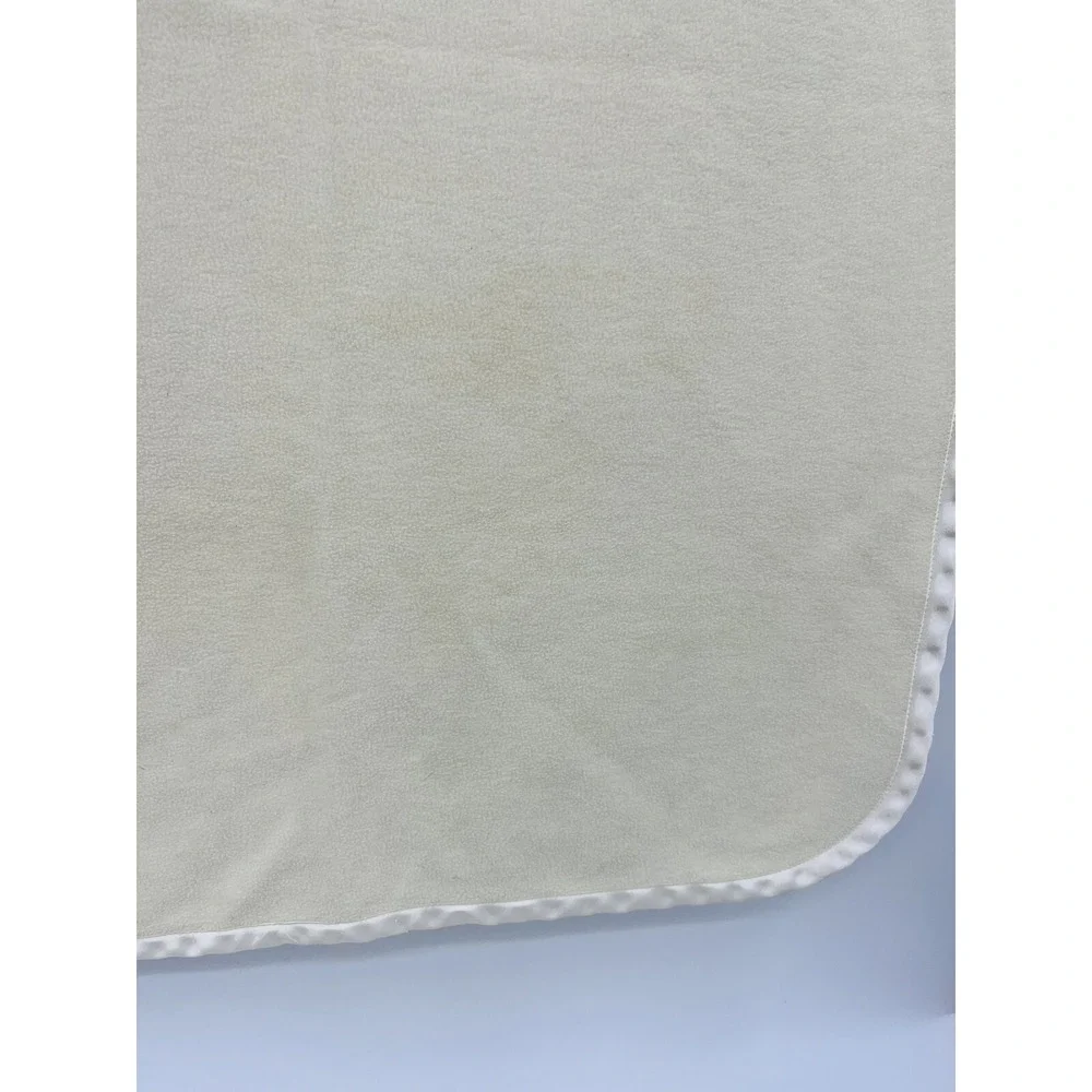 Vintage Woolrich BabyRich Satin Trim Fleece Baby Blanket Noah's Ark
